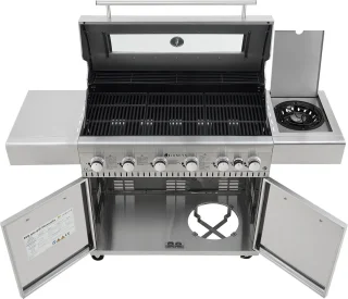 Juskys BBQ Minnesota 7-Pits RVS Gasgrill