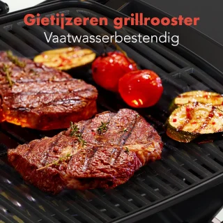 KitchenBrothers Gas BBQ 2 Branders Staand & Tafelmodel Zwart