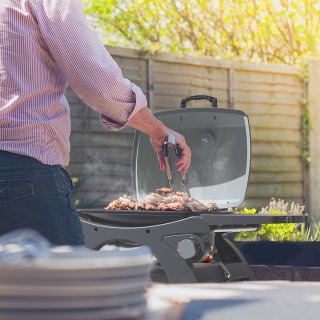 KitchenBrothers Gas BBQ Tafelmodel 37x48 cm Zwart
