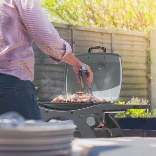 KitchenBrothers Gas BBQ Tafelmodel 37x48 cm Zwart