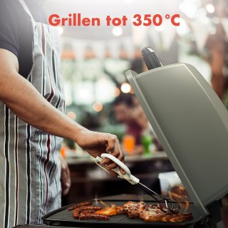 KitchenBrothers Gas BBQ Tafelmodel 37x48 cm Zwart