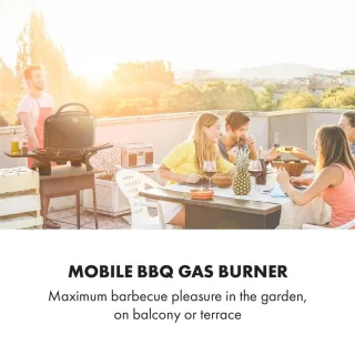 Klarstein Parforce Duo Gasbarbecue 2 Branders RVS Zwart