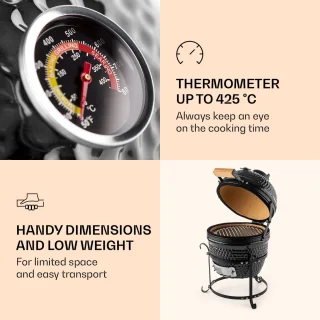 Klarstein Princesize Kamado Keramische Barbecue Zwart