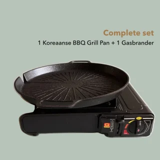 Koreaanse BBQ Grillpan Set (Ø32 cm)