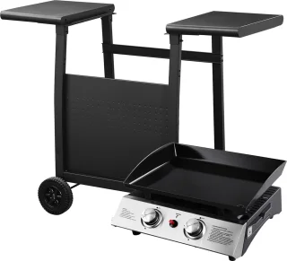 MALA gasbakplaat 2 branders 5kW met wagen