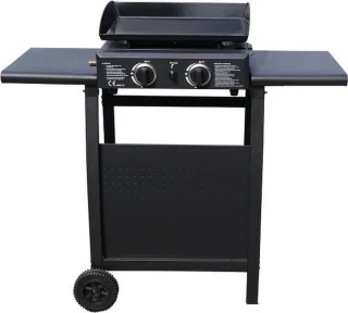 MALA gasbakplaat 2 branders 5kW met wagen