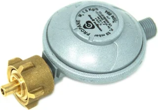 Merkloos gasdrukregelaar 50 mbar 1,5 kg/u voor LPG (propaan/butaan)
