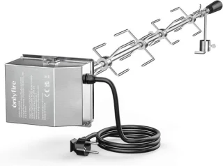 Merkloos universele barbecue rotisserie set
