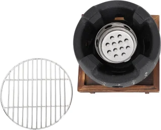 Mini Draagbare Japanse Houtskool BBQ - Ronde Tafelgrill