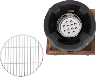 Mini Draagbare Japanse Houtskool BBQ - Ronde Tafelgrill
