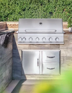 Mustang Pearl 4 Pits Gas Grill Inbouw
