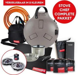 NomadiQ Stove Chef complete