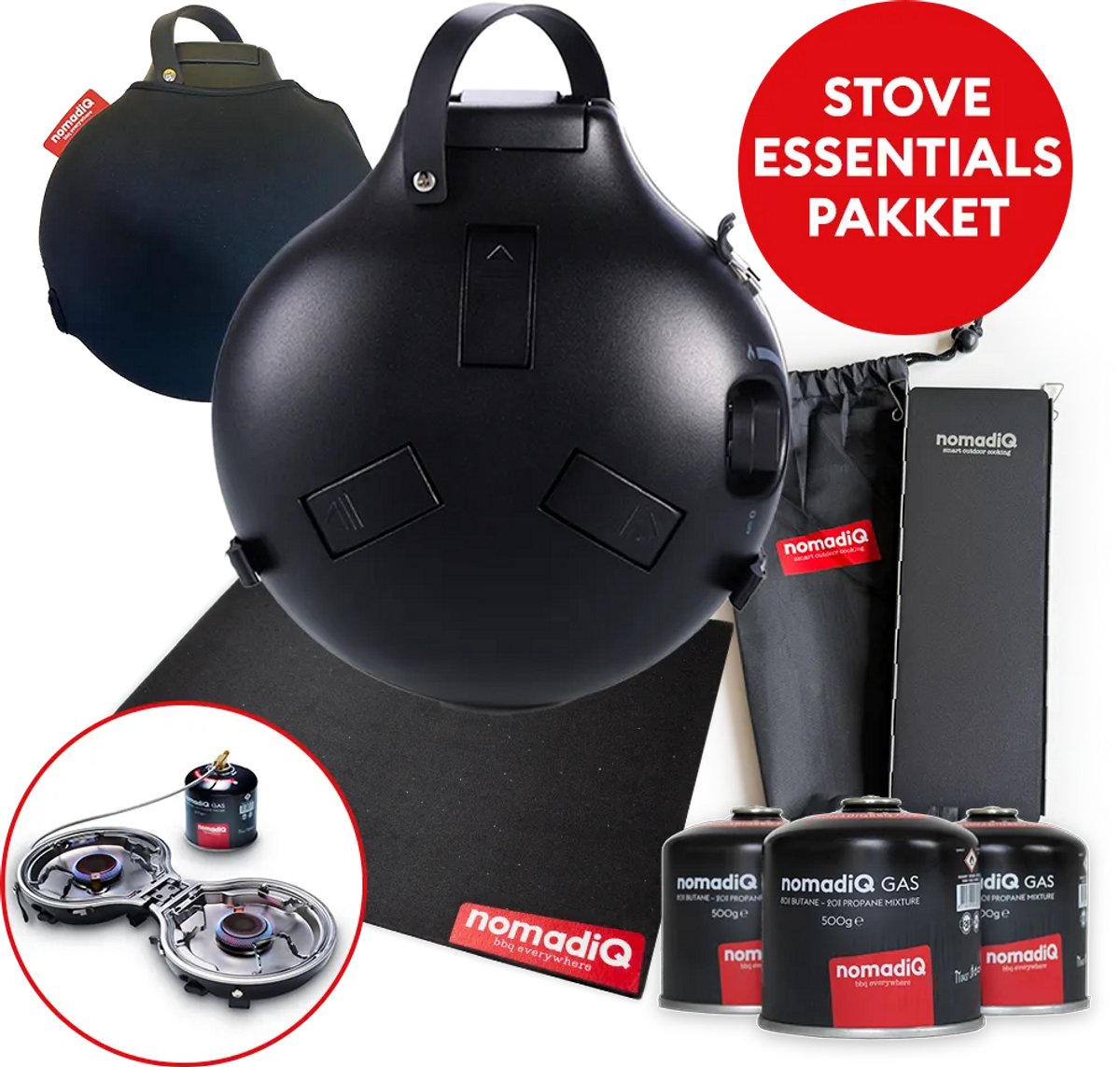 De NomadiQ Stove Essentials Pakket in één oogopslag