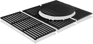Omgoods gietijzeren grill systeem voor gasbarbecue