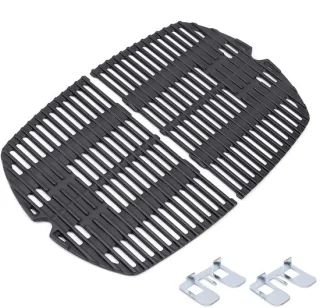 Omgoods gietijzeren grillroosters voor gasbarbecue, set van 2