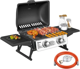 De Outsunny Gasbarbecue Zwart in één oogopslag