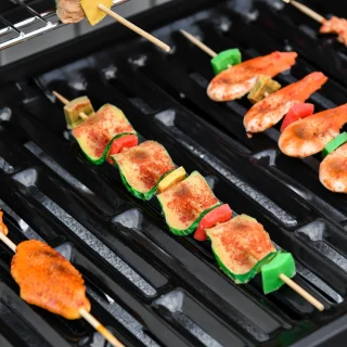 Outsunny Gasgrill Metall Schwarz 135x50x100 cm