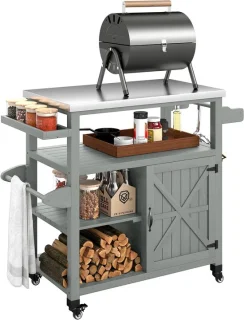 Outsunny Grillwagen: praktische tafel voor elke barbecue