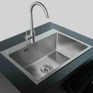 Oviala Memphis 2-element buitenkeuken zwart