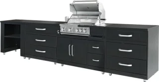 Oviala Memphis 4-elements stalen buitenkeuken