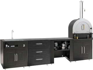 Oviala Memphis buitenkeuken 4 elementen pizzaoven