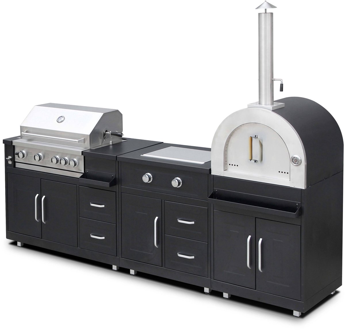 De Oviala Memphis buitenkookgerei 3-elementen in één oogopslag