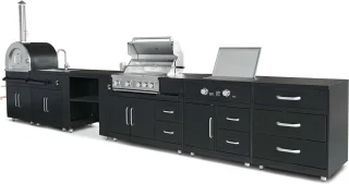 Oviala Memphis Buitenkookmeubel 6 Modules