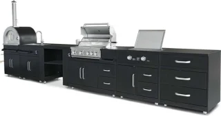 Oviala Memphis Buitenkookmeubel 6 Modules