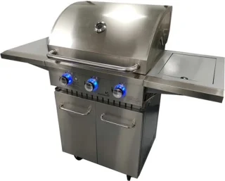 Paralux Gasbarbecue 3 Branders met Zijbrander