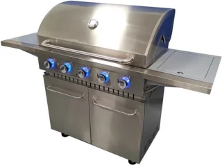Paralux Gasbarbecue 5 Branders Met Zijbrander