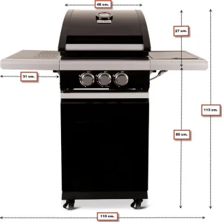 Patton Patio Chef 2+ Burner Nova Black Outdoorkitchen