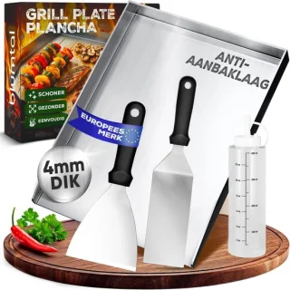 Plancha Grillplaat RVS 30x40 cm