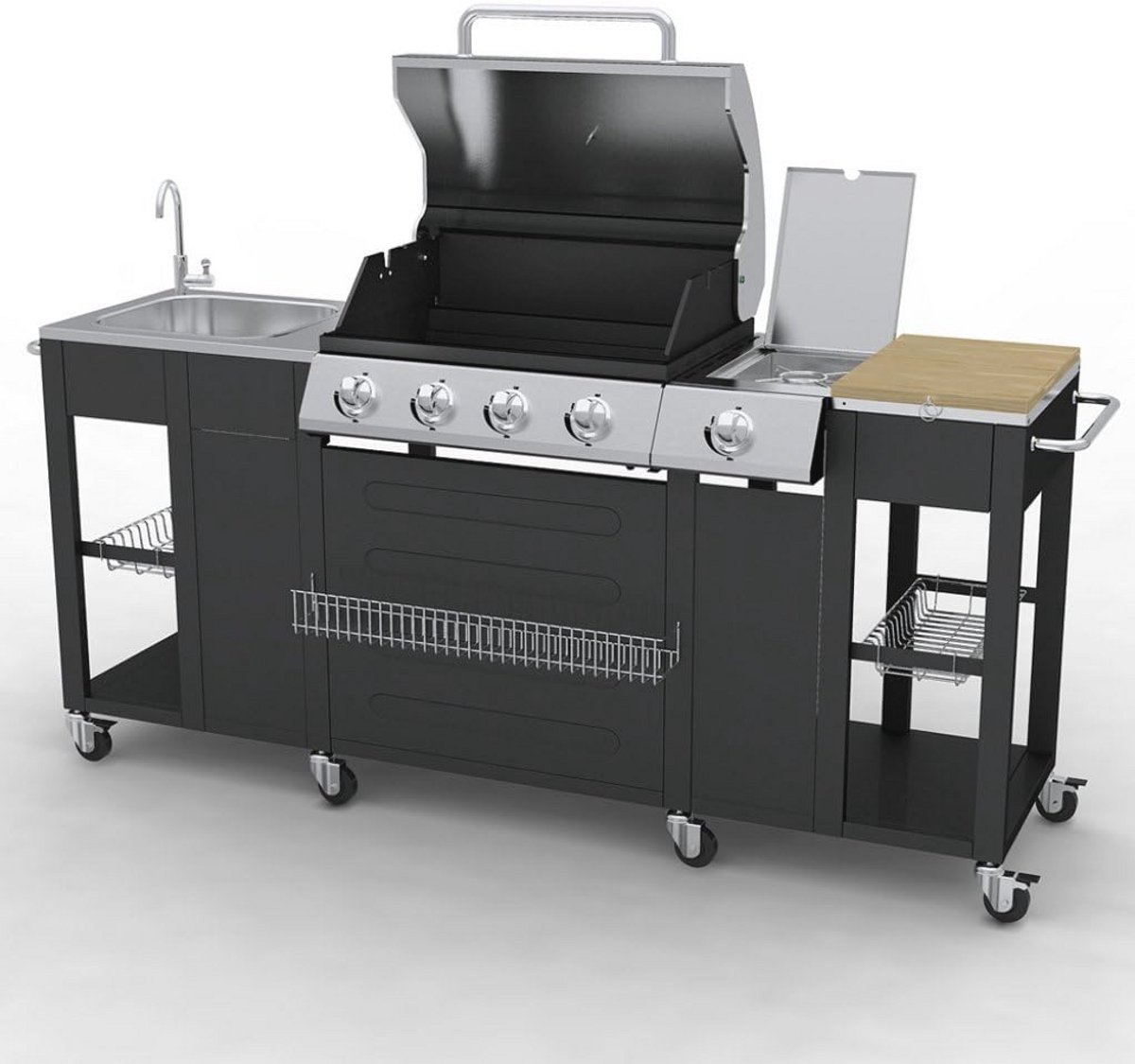 Wat vinden we goed aan de Professionele Buitenkeuken 4 Branders Gasbarbecue