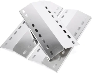 Roestvrijstalen branderafdekking voor Landmann-grill, 40 x 17 cm (3 stuks)