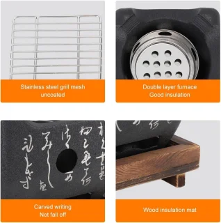 Ronte Mini Houtskool Tafelgrill