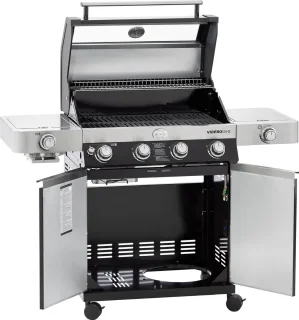 Rösle Videro G4-S Vario Gasbarbecue 30 mbar Zwart Roestvrijstaal