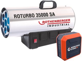 De ROTHENBERGER ROTURBO 35000SA Industrieel warmtepistool in één oogopslag