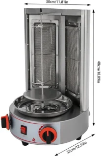Rotisserie gasgrill rvs 201