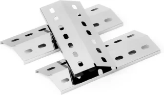 RVS branderafdekking, 3 stuks, 33,5 x 12 cm