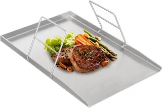 RVS grillplaat 45x30 cm