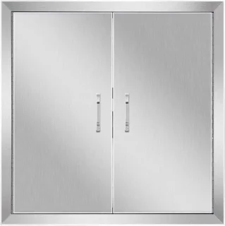 RVS Keukendeur Dubbel 61 x 61 cm