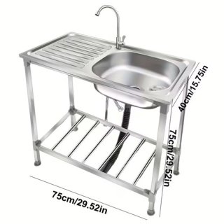 RVS Vrijstaande Gootsteen - Enkel Wasbak review