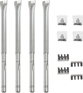 Set van 4 vervangende RVS-bbq-branders voor gasgrills