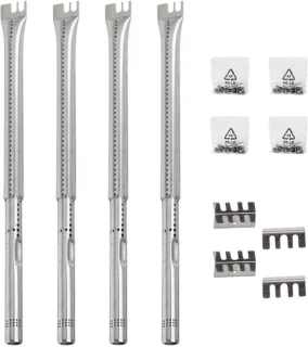 Set van 4 vervangende RVS BBQ-branders voor gasgrills