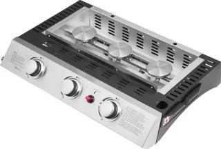 SÉVILLE Bakplaat op gas 3 branders 7,5kW
