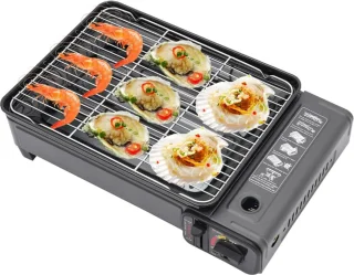 SMH LINE Draagbare Party Grill Gas Barbecue inclusief 4 Gasflessen