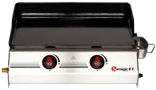 SO PREMIUM gas bakplaat 2 branders 7kW