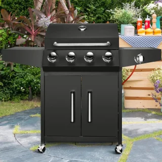 Stemily Gas BBQ 4 Branders 1 Zijbrander