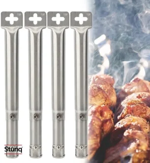 Stunq bbq branderset 4 stuks rvs buisbranders