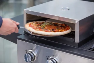 SUMM Salvatore Zwart Stalen Barbecue Pizza Oven Grill